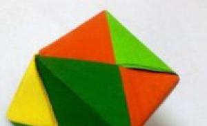 Kelas master dalam merakit berbagai model kubus origami